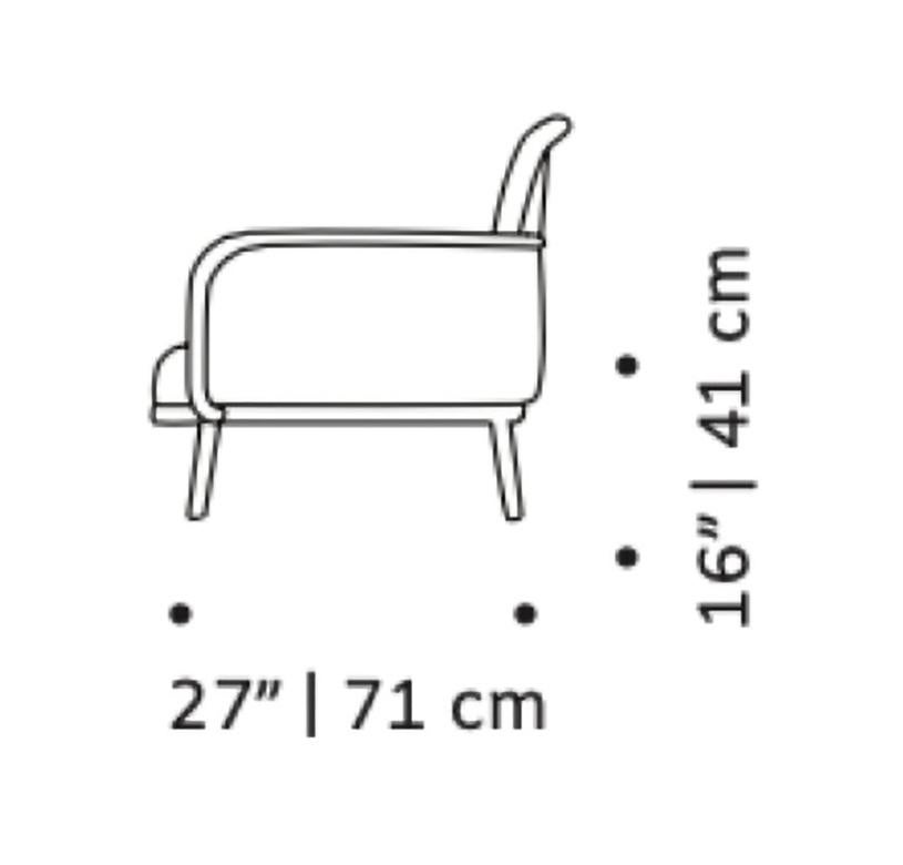 Modern Luc Sofa Large with Beech Ash-056-1 and Paris Mouse For Sale