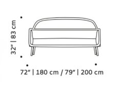 Luc Sofa Large with Natural Oak and Boucle Snow