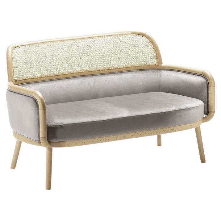 Luc Sofa Large with Natural Oak and Paris Mouse For Sale