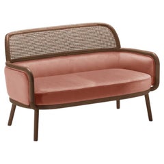 Luc Sofa Small with Beech Ash-056-1 and Paris Brick