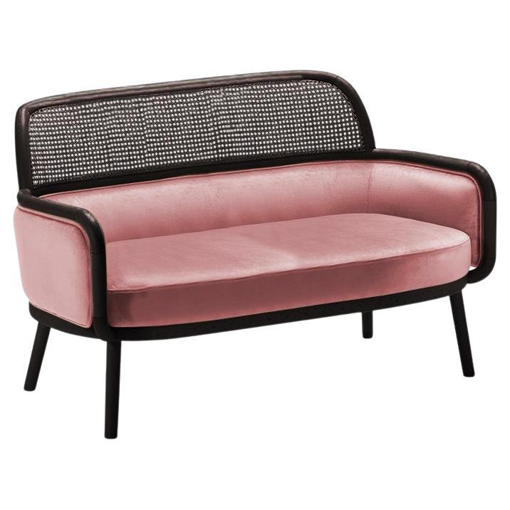 Luc Sofa Small with Beech Ash-056-5 and Barcelona Lotus