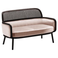 Luc Sofa Small with Beech Ash-056-5 and Vigo Blossom