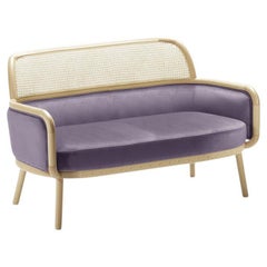 Luc Sofa Small with Natural Oak and Paris Lavanda
