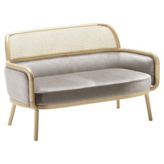 Luc Sofa Small with Natural Oak and Paris Mouse