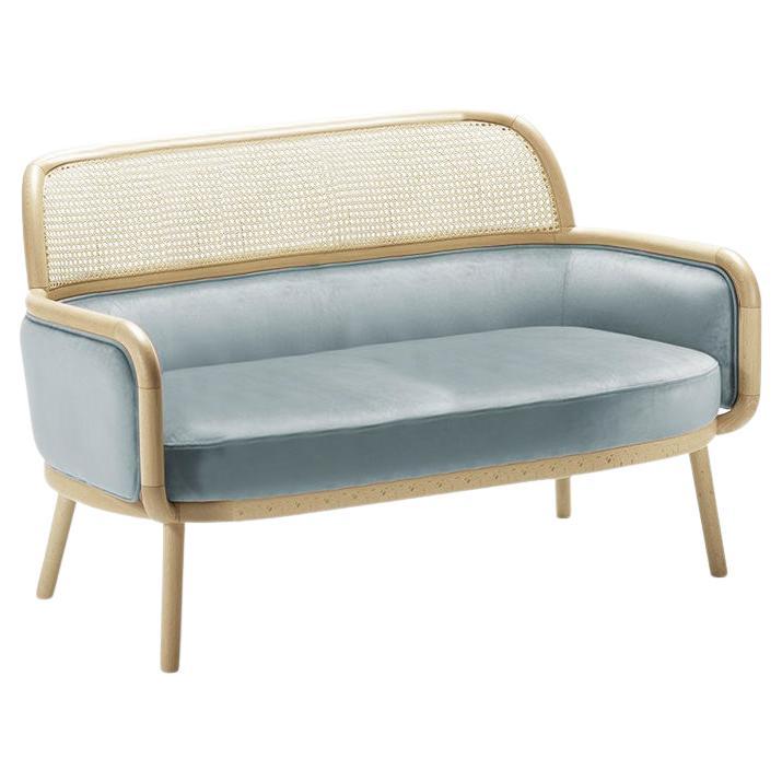 Divano Luc Small con Oak naturale e Paris Safira