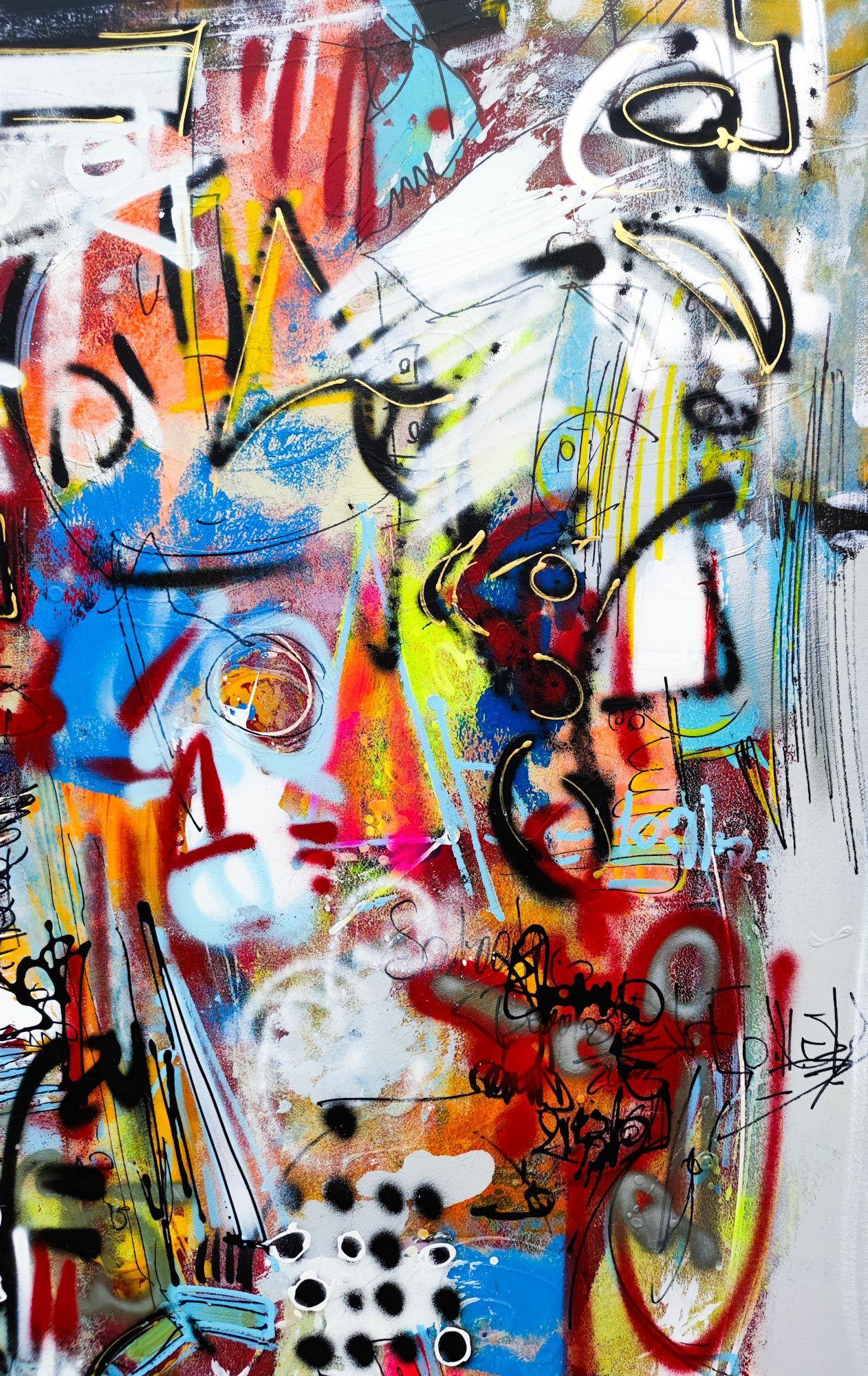 Sogna in grande, Pittura, Acrilico su tela - Painting di Luc Villard