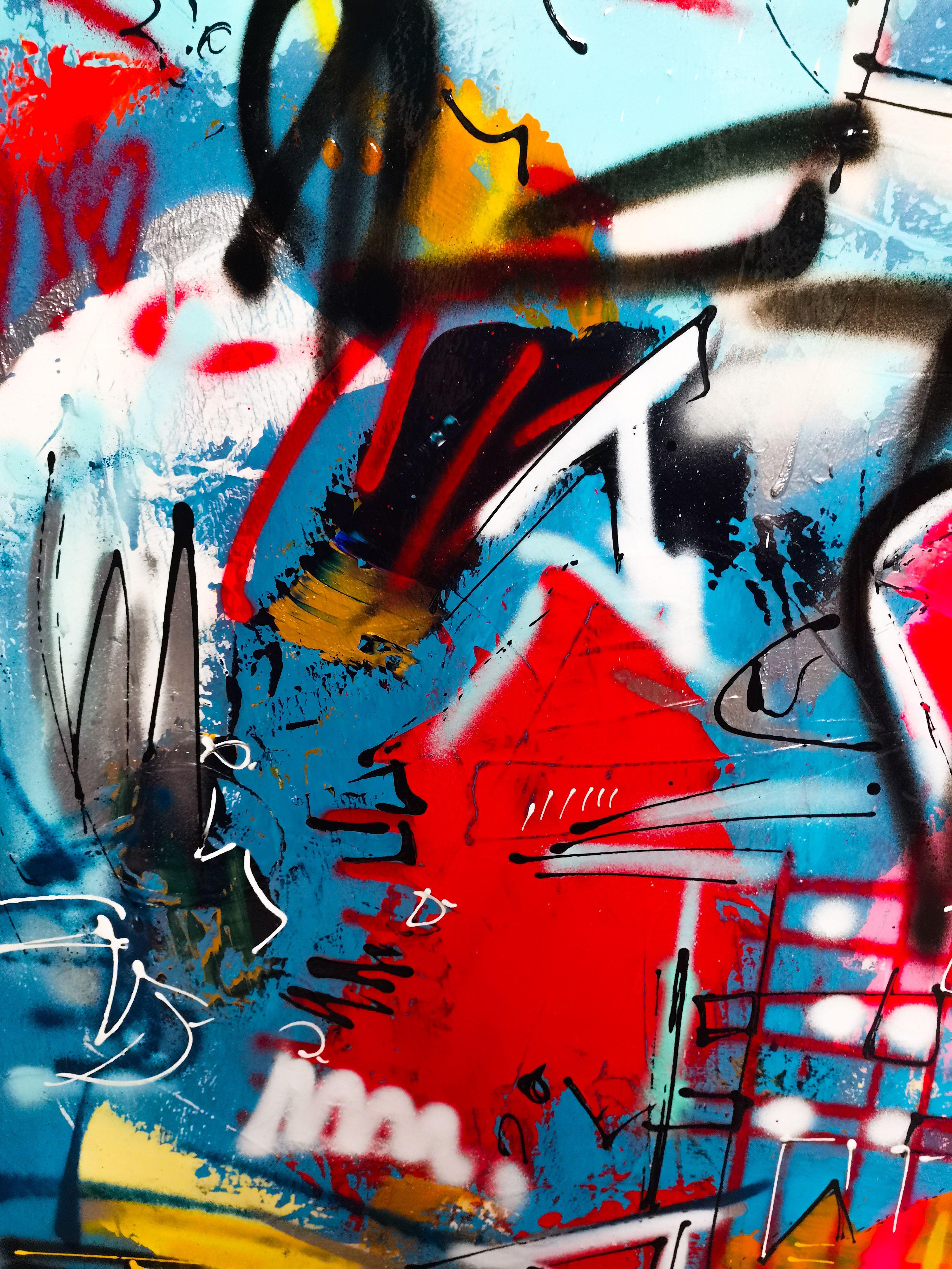 Freier Geist, Gemälde, Acryl auf Leinwand (Abstrakt), Painting, von Luc Villard