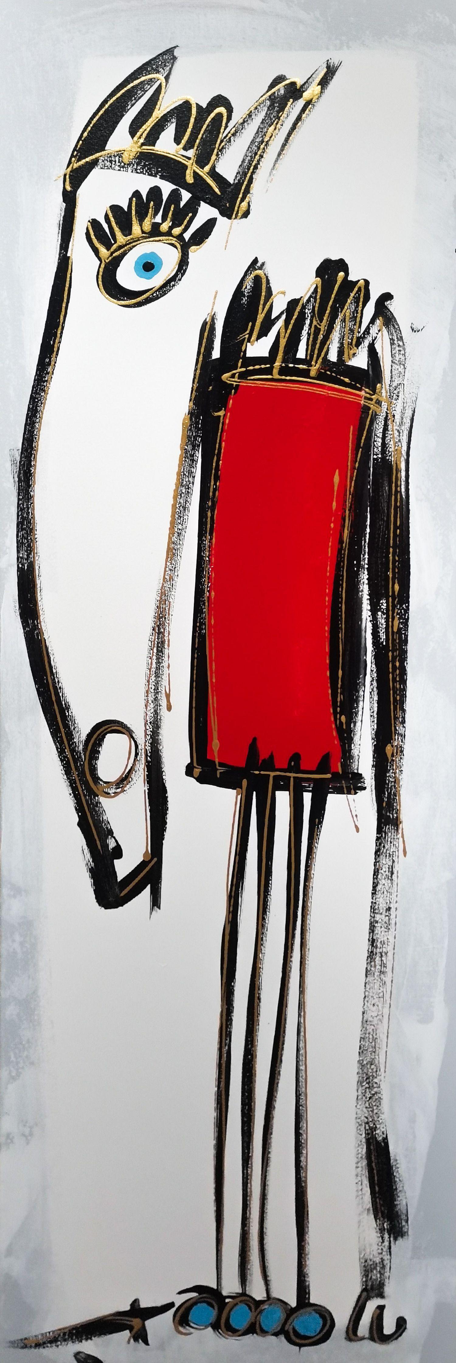 Luc Villard Abstract Painting - Jazz, Painting, Acrylic on Canvas