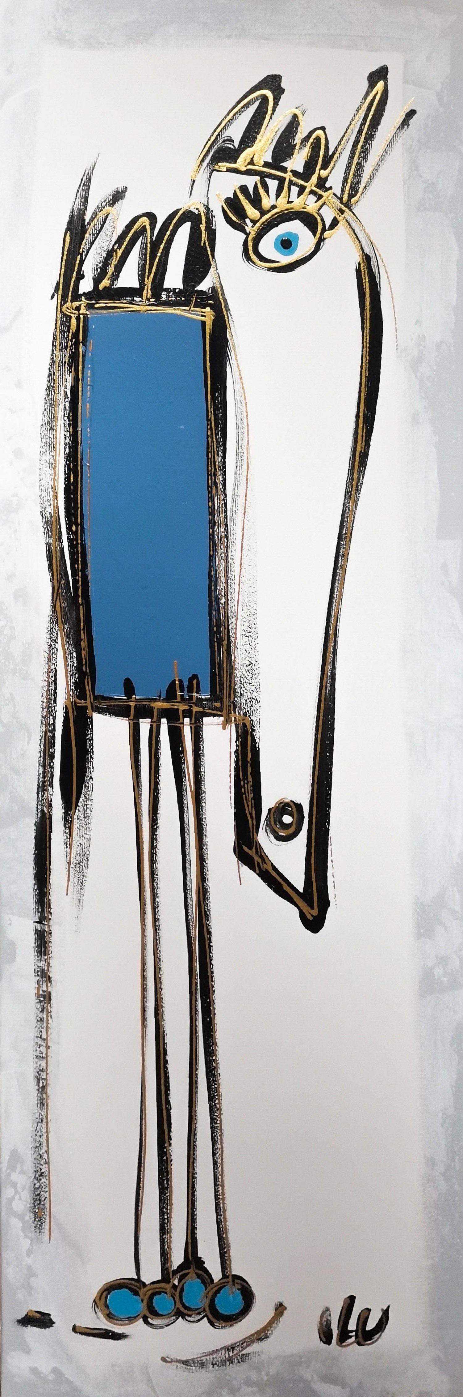 Luc Villard Abstract Painting - Jules, Painting, Acrylic on Canvas