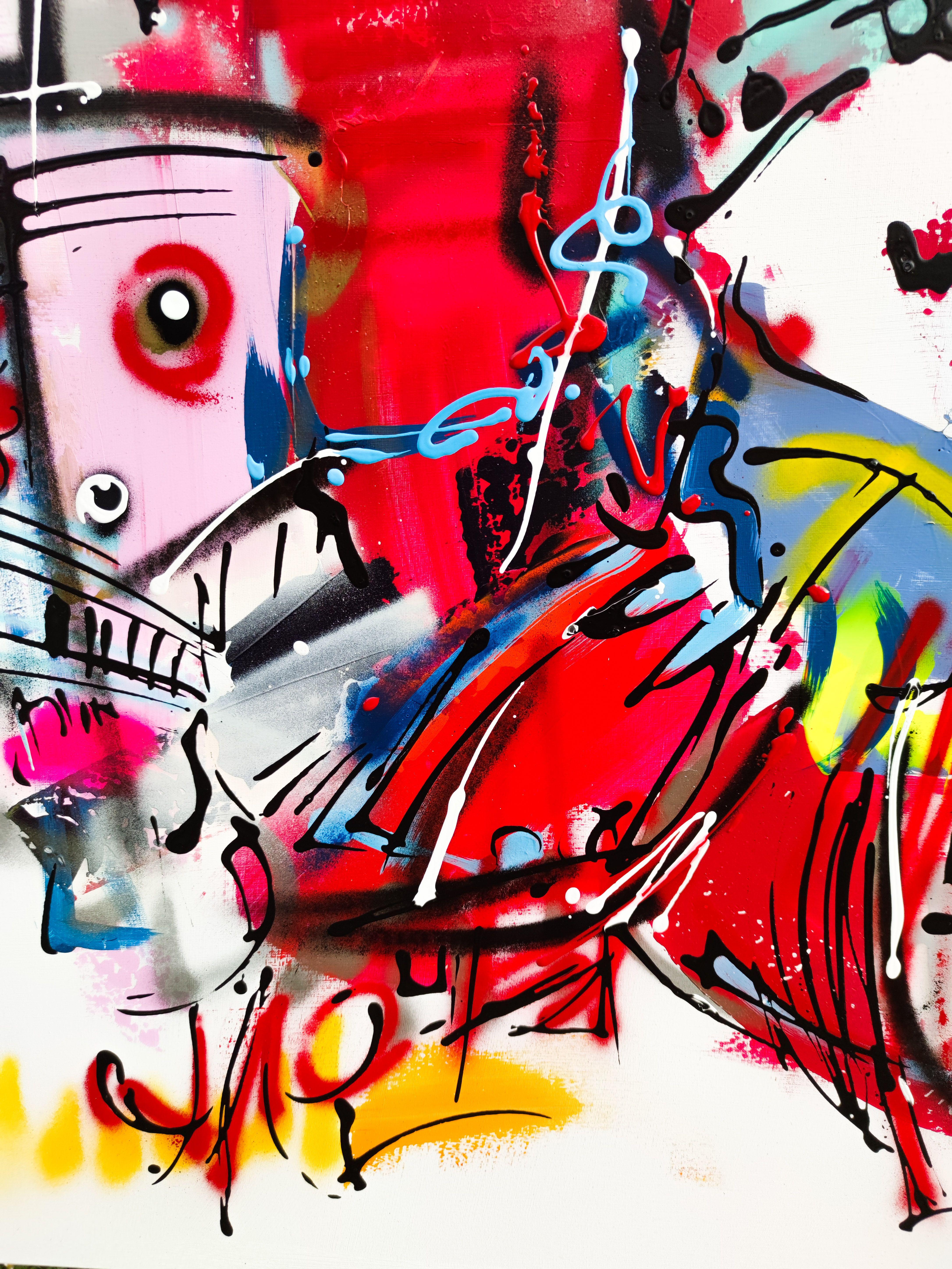 L'Attique, Painting, Acrylic on Canvas For Sale 1