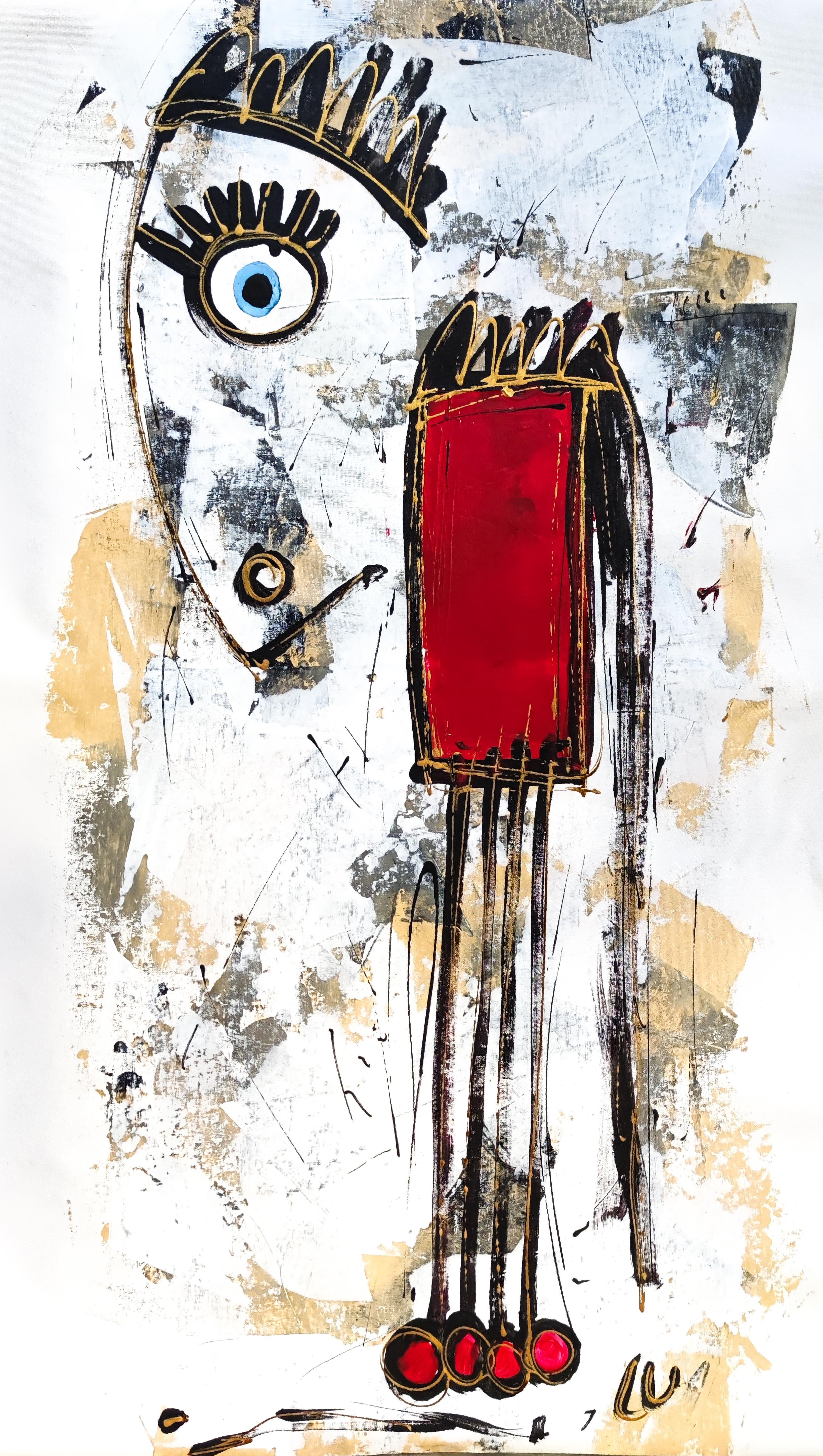 Luc Villard Abstract Painting - Noah, Painting, Acrylic on Canvas