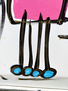 Pivoine, Painting, Acrylic on Canvas