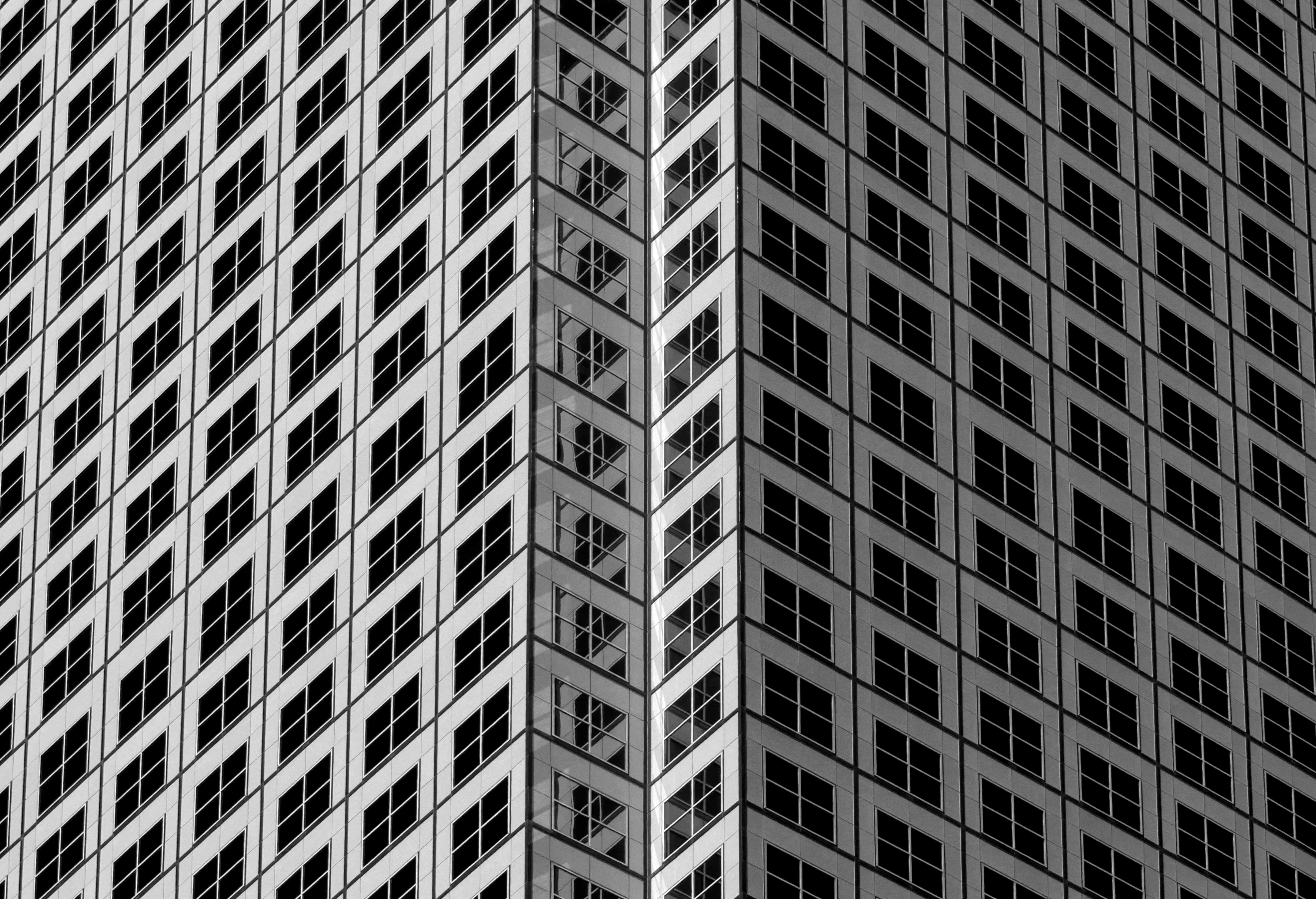 Miami Skirt. Black and White Architectural Landscape Photograph