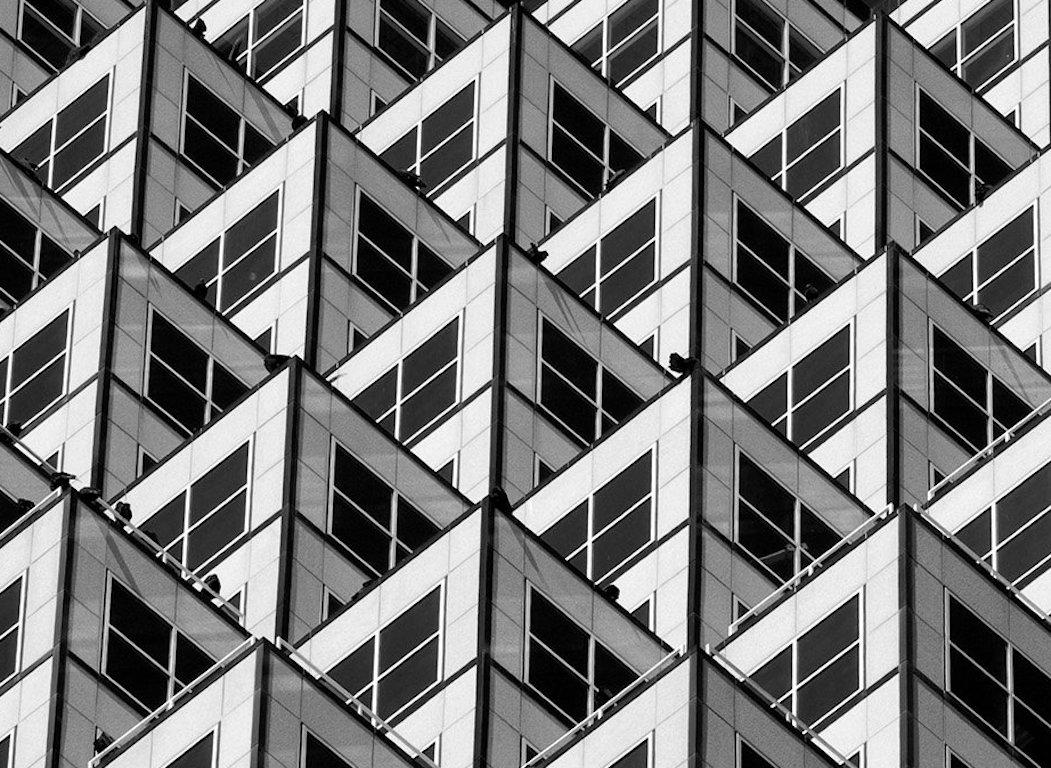 black and white architecture photography