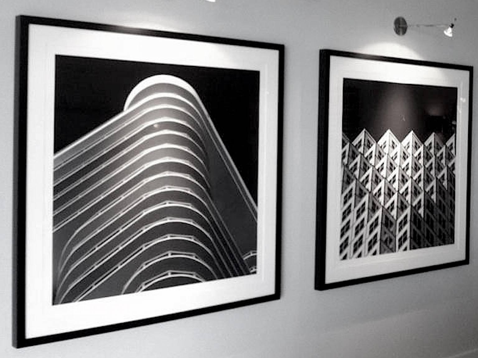 Miami Stripes, Architectural landscape Black and White Photograph For Sale 5