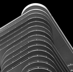 Miami Stripes 1, Black and White Architectural Photograph, 2009