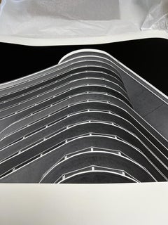 Miami Stripes 01. Fotografia di paesaggio architettonico in bianco e nero