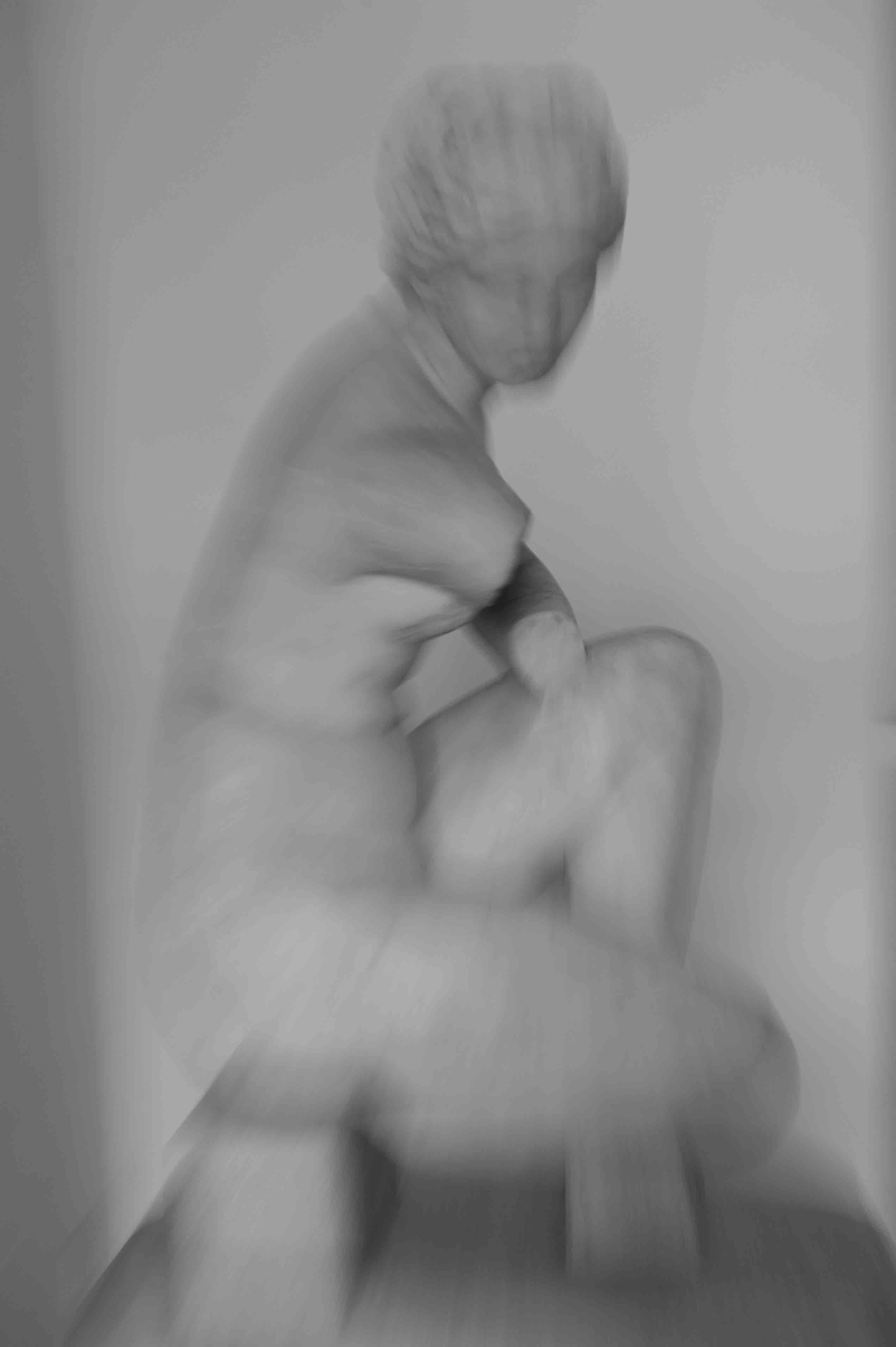 Palazzo Altemps 45bn, Black and White Figurative Photograph
