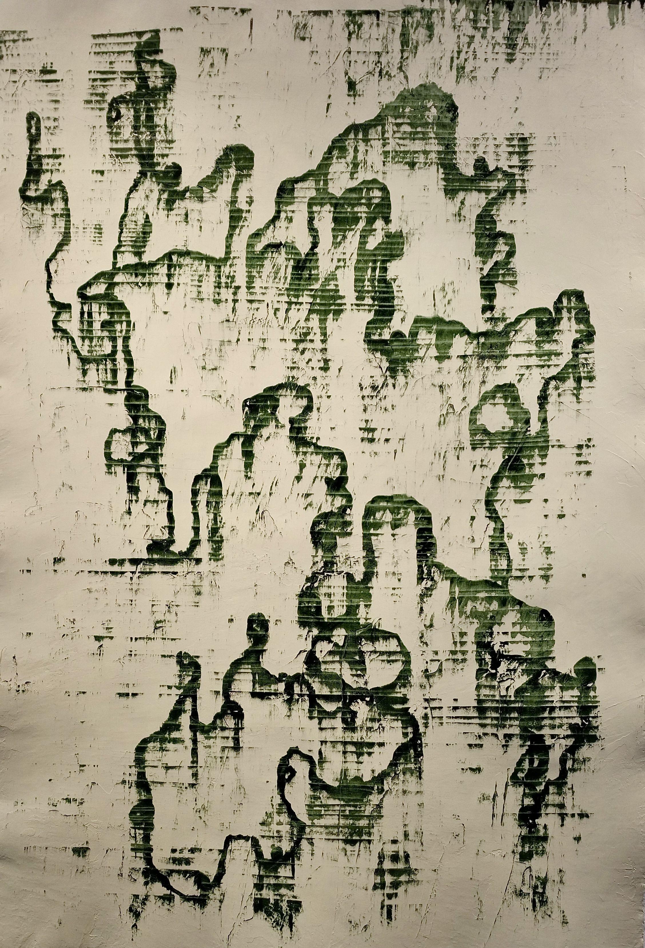 Abstract Painting di Luca Brandi - Don’Et drag me down 2, Dipinto, Olio su carta
