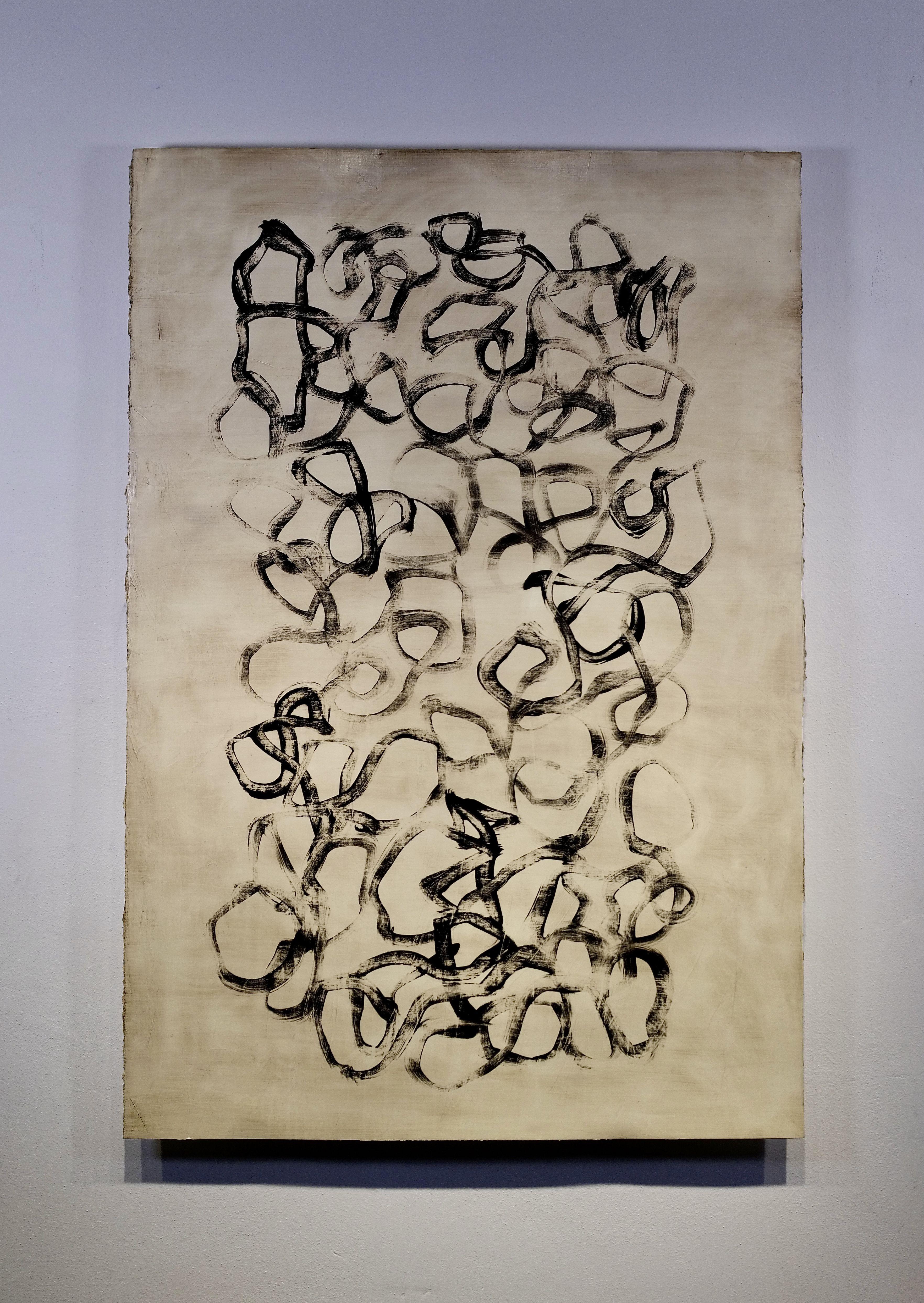 Ich habe dich nicht gehen hören 2, Malerei, Acryl auf Papier – Painting von Luca Brandi