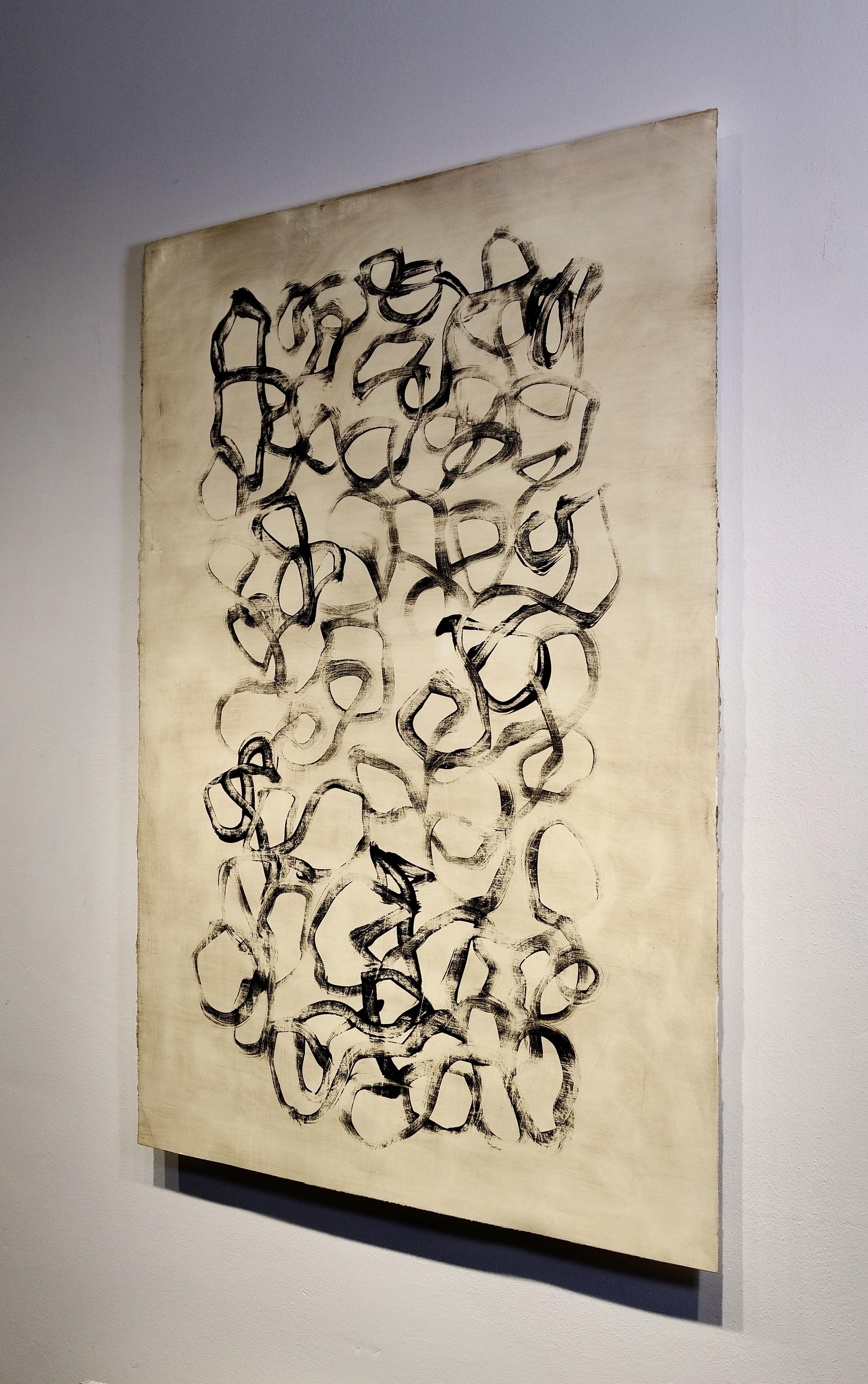 Ich habe dich nicht gehen hören 2, Malerei, Acryl auf Papier (Abstrakt), Painting, von Luca Brandi