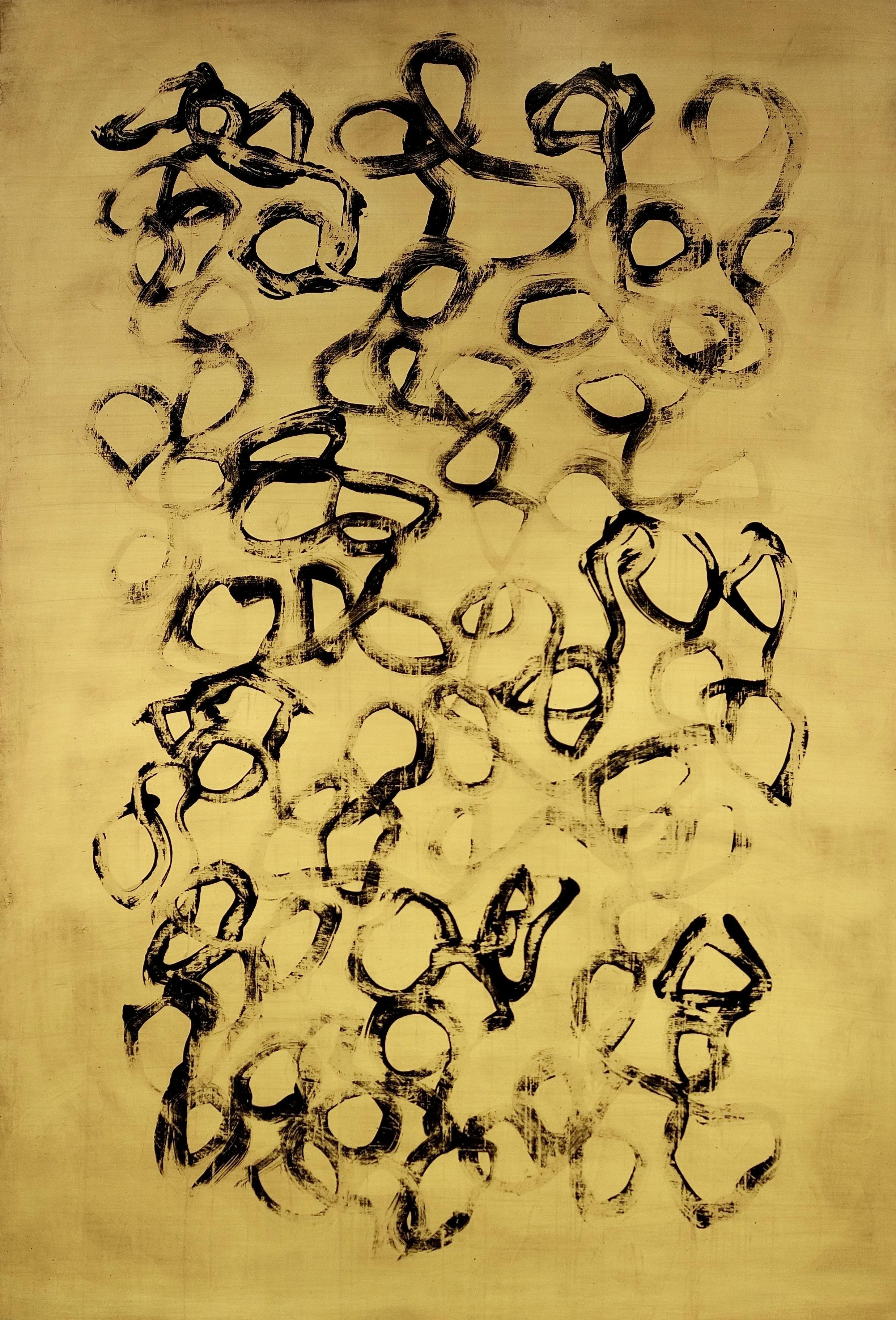 Abstract Painting de Luca Brandi - No te oí marchar, Pintura, Acrílico sobre papel