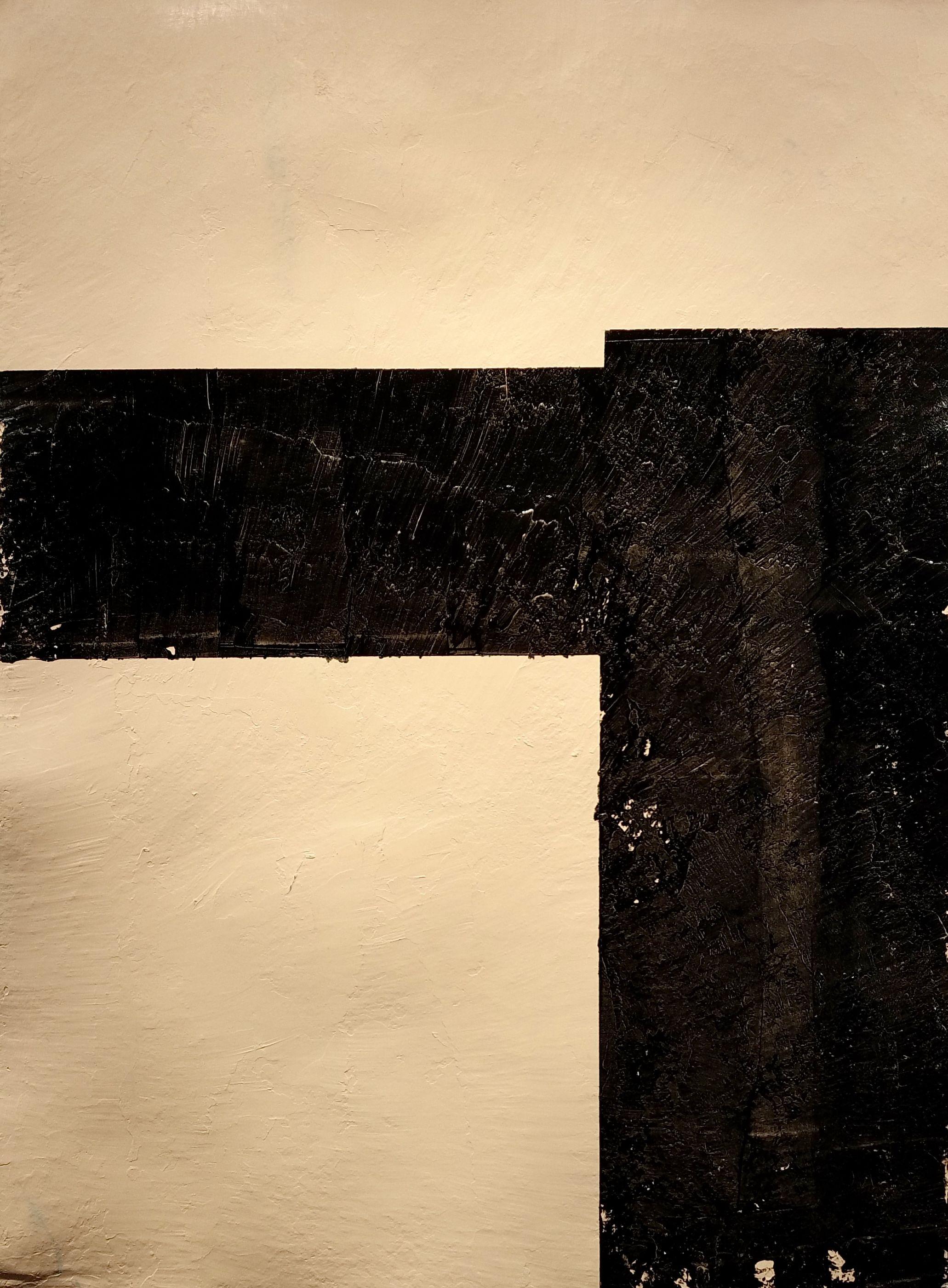 Luca Brandi Abstract Painting - Man next door 2, Painting, Acrylic on Paper