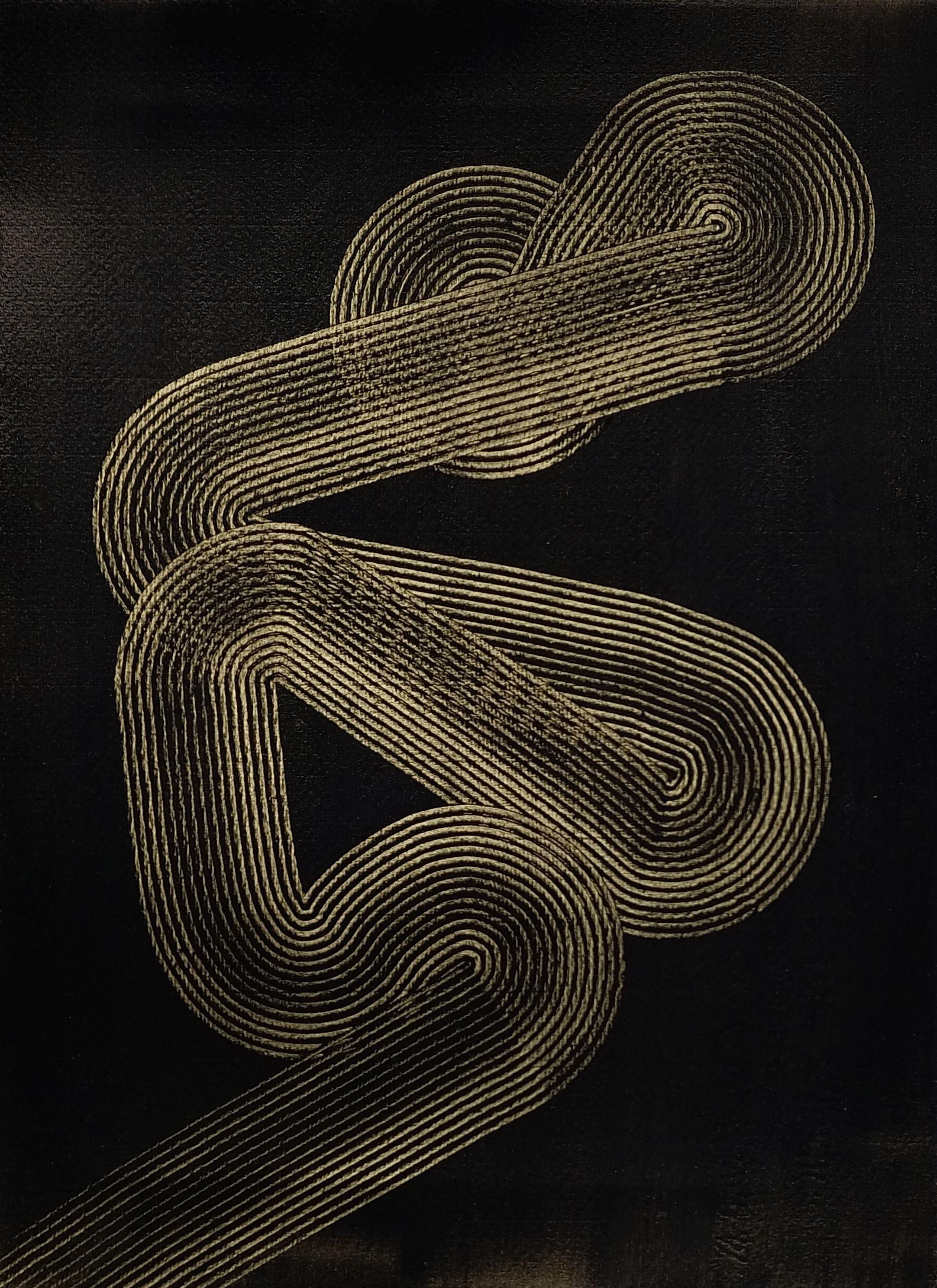 Metal Apokalypsis 2025 2, Gemälde, Acryl auf Papier