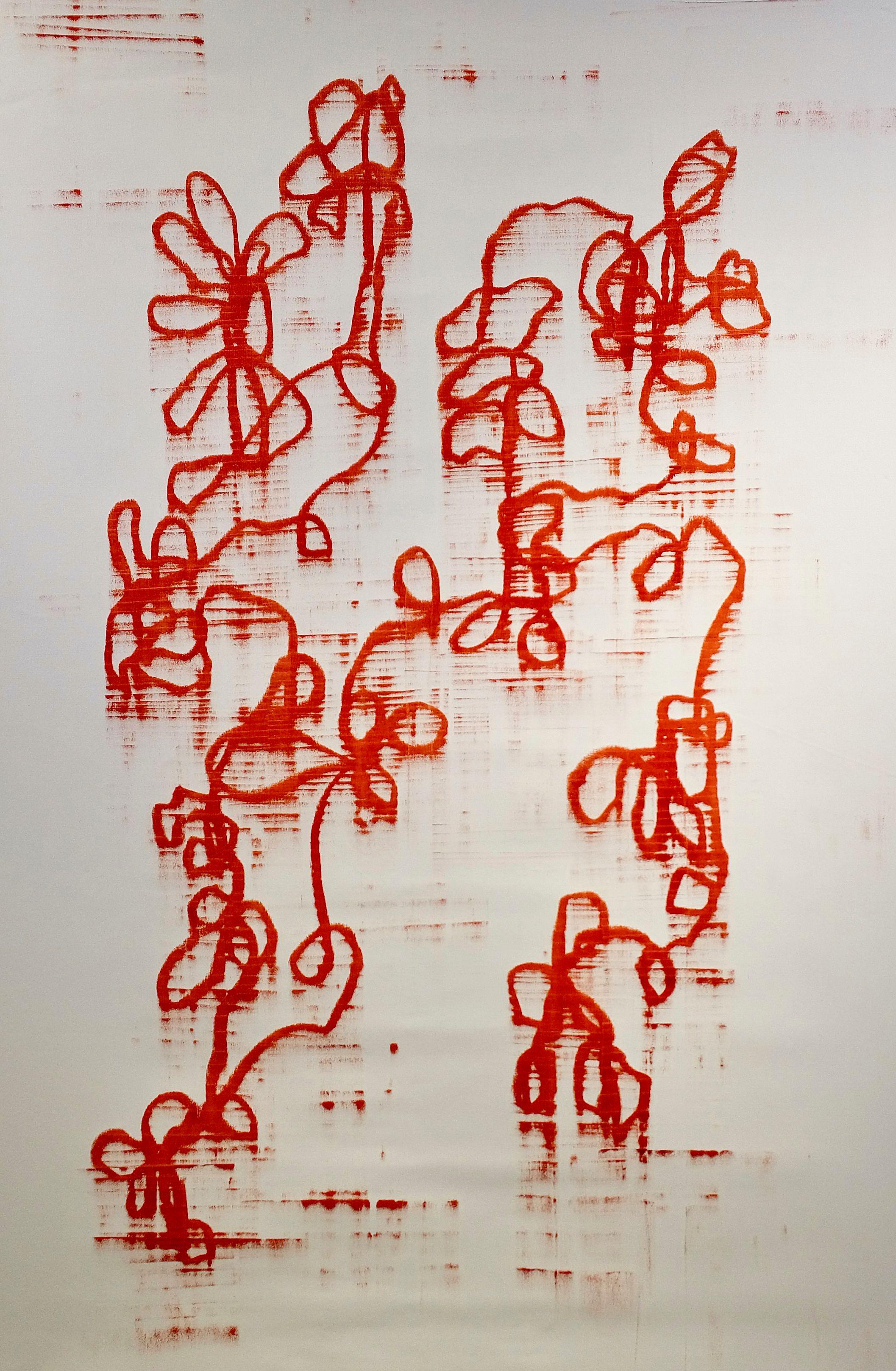 Luca Brandi Abstract Painting – Über dieses Land 2, Malerei, Öl auf Leinwand