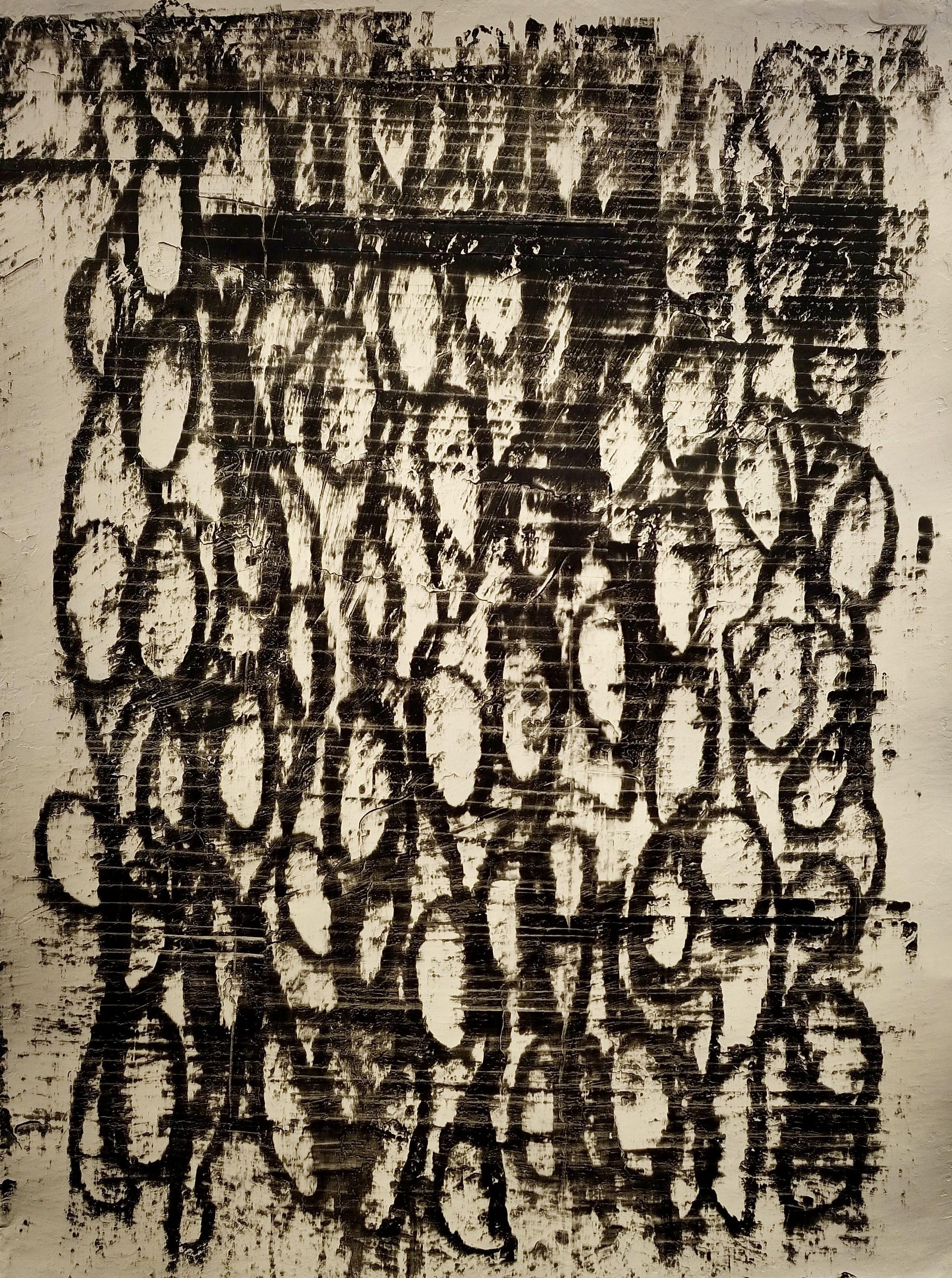 The nightwalker 3, Peinture, acrylique sur papier