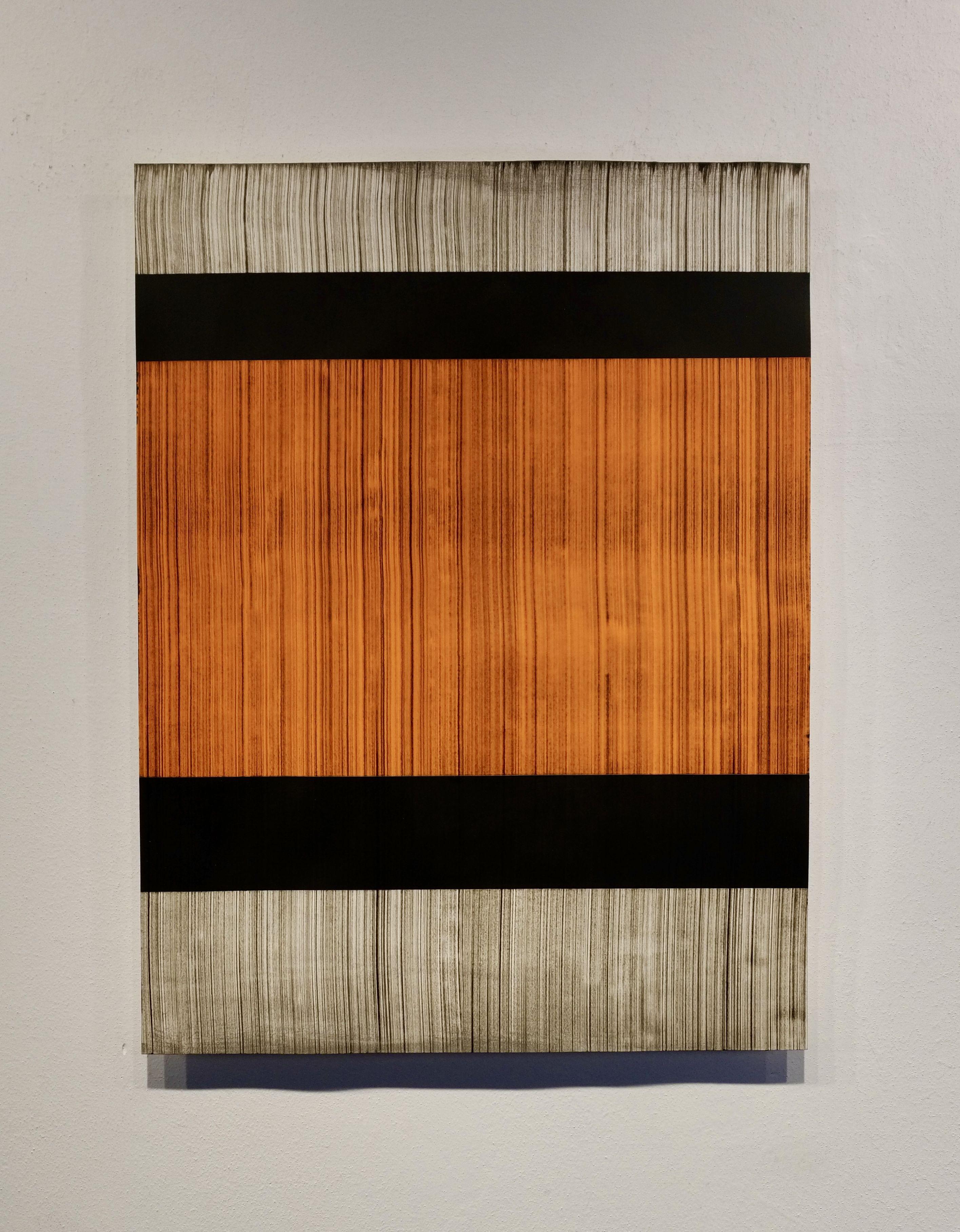 La terza lettera 6, Pittura, Acrilico su carta - Painting di Luca Brandi