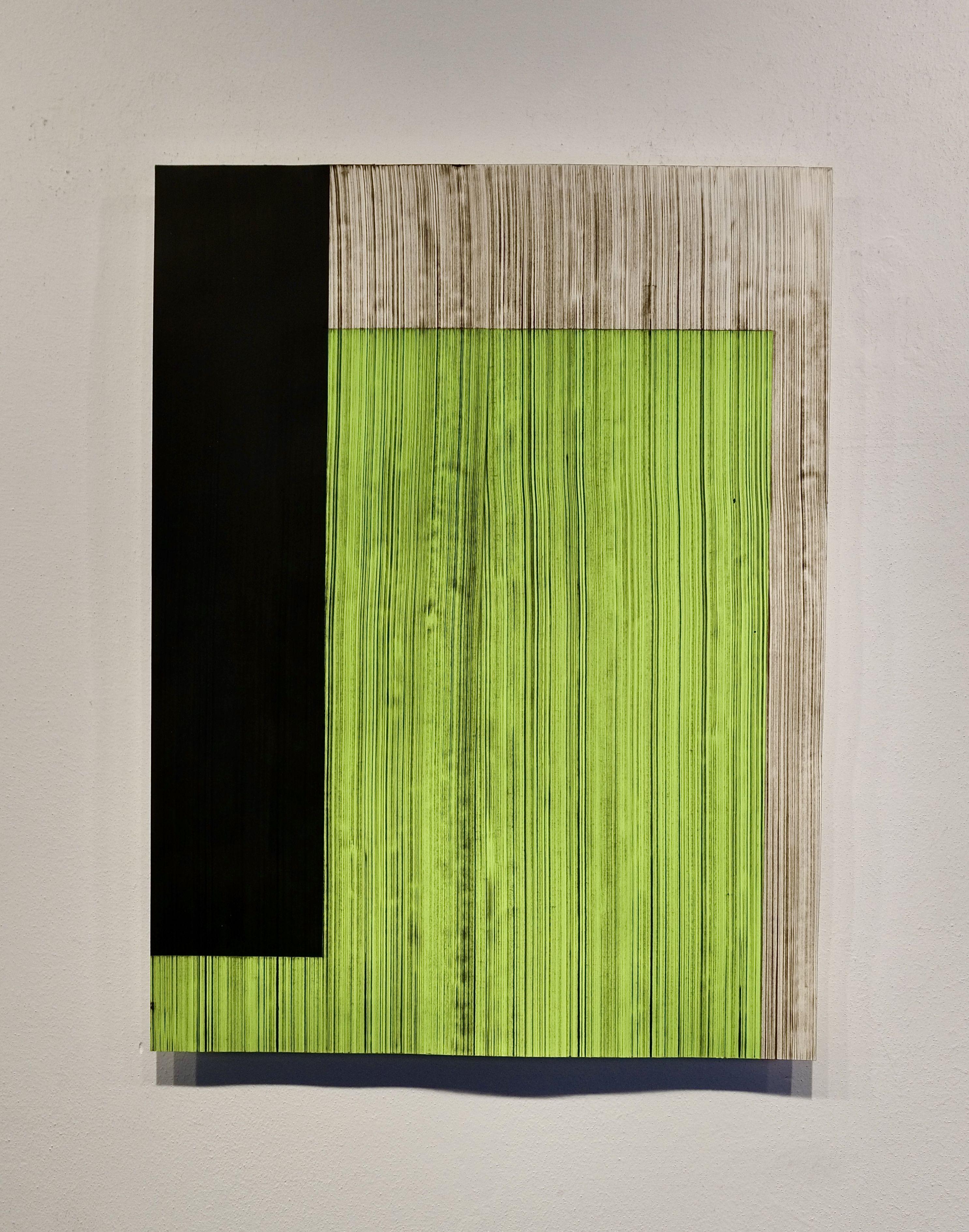 La terza lettera 7, Pittura, Acrilico su carta - Painting di Luca Brandi