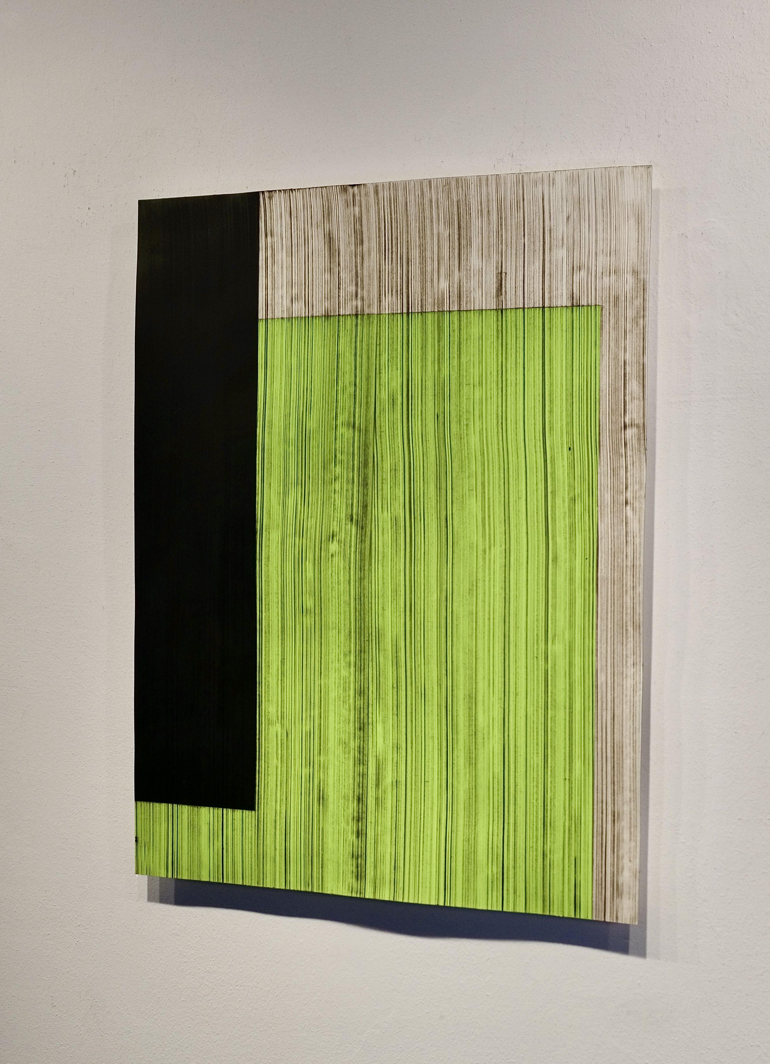 La terza lettera 7, Pittura, Acrilico su carta - Painting Astratto di Luca Brandi
