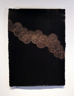 Le vent qui agite l'orge 5, Peinture, acrylique sur papier