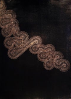 Der Wind, der die Gerste wiegt 6, Gemälde, Acryl auf Papier
