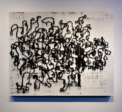 „Diese Art von Schwierigkeiten“ – Nr. 8, Gemälde, Öl auf Papier