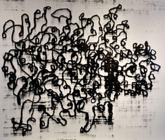 „Diese Art von Schwierigkeiten“ – Nr. 8, Gemälde, Öl auf Papier