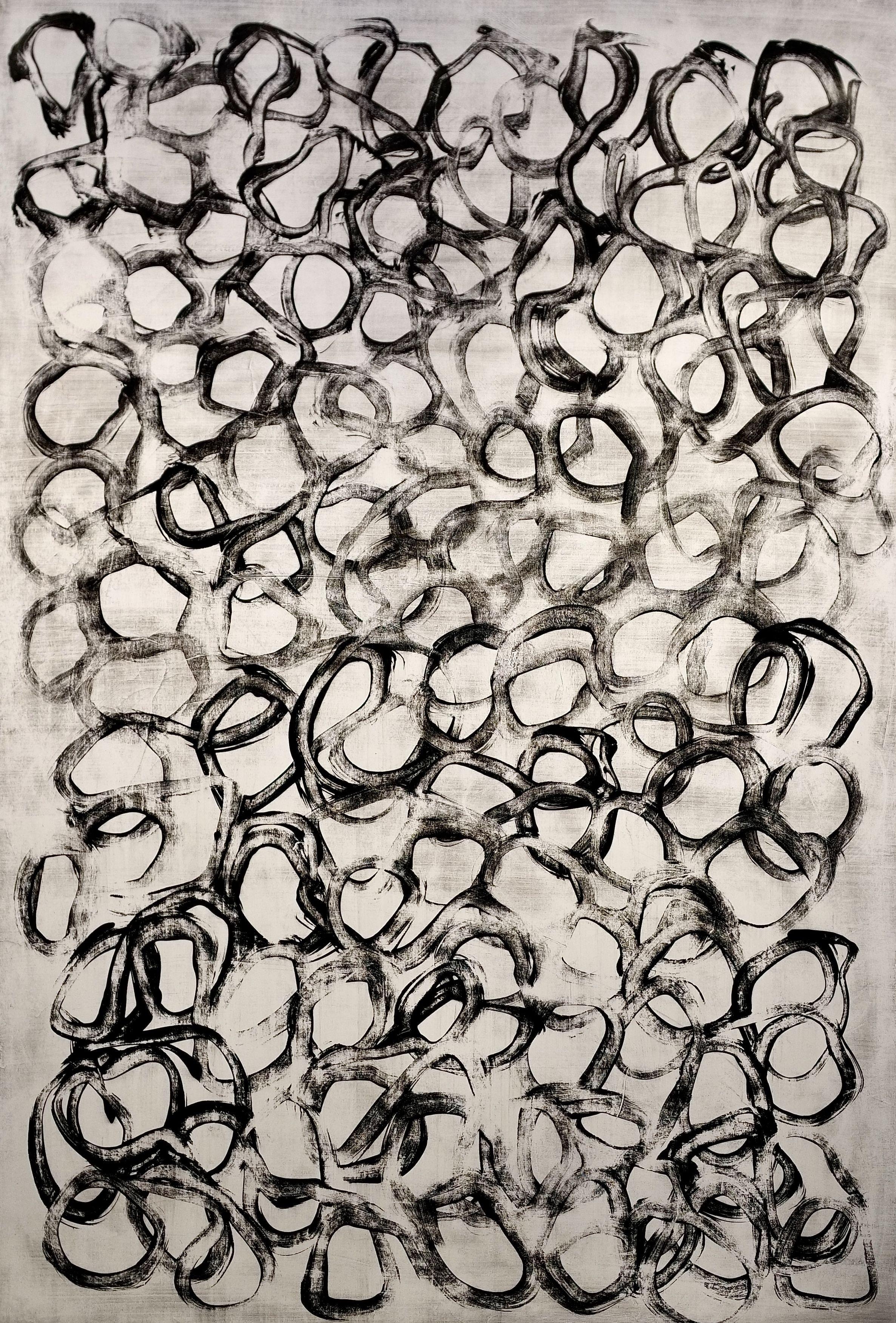 Abstract Painting de Luca Brandi - Esta vez podría ser la despedida 3, Pintura, Acrílico sobre papel