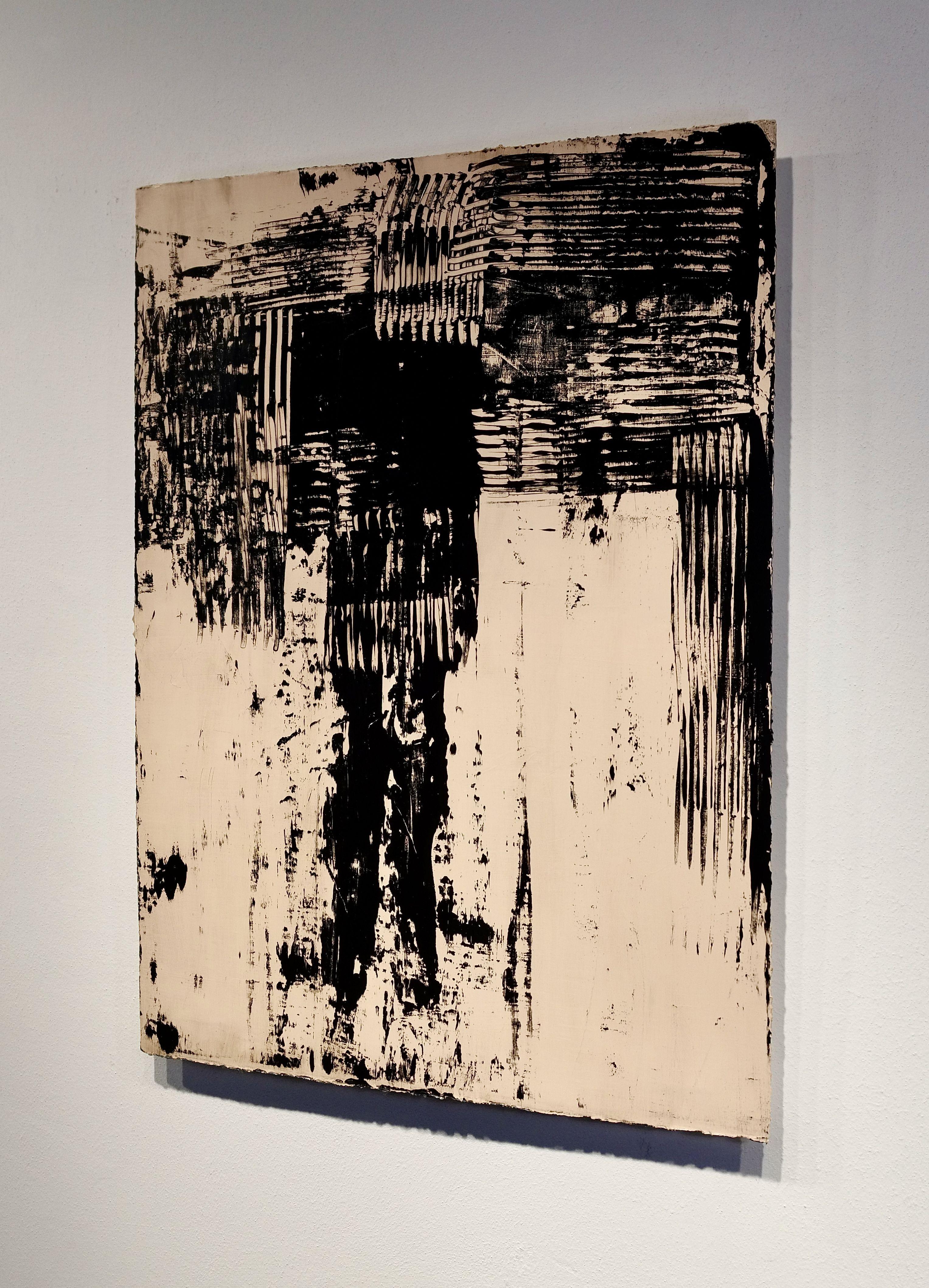 Cosa vuoi da me, Pittura, Acrilico su carta - Painting Astratto di Luca Brandi