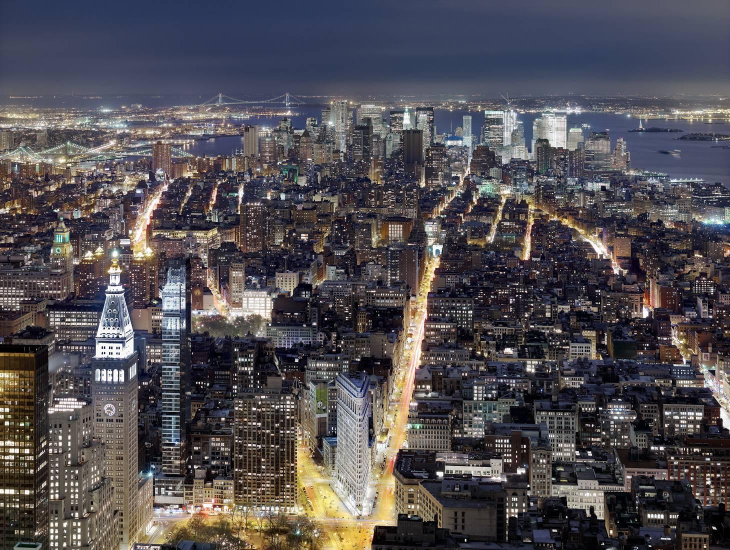 Luca Campigotto Color Photograph – Ansicht vom Empire State Building aus, mit Blick nach Süden