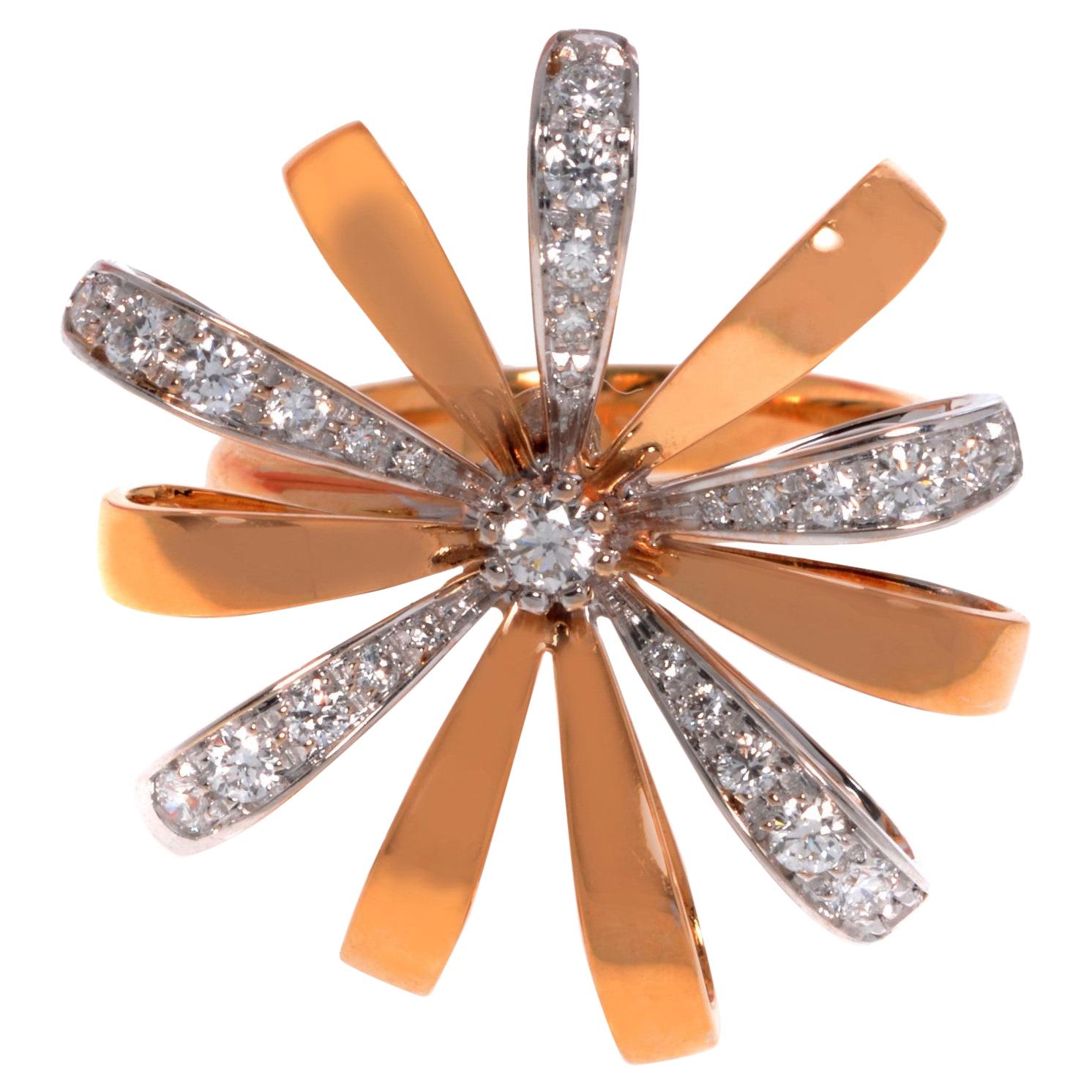 Dani Cocktail Ring in Rose Gold
