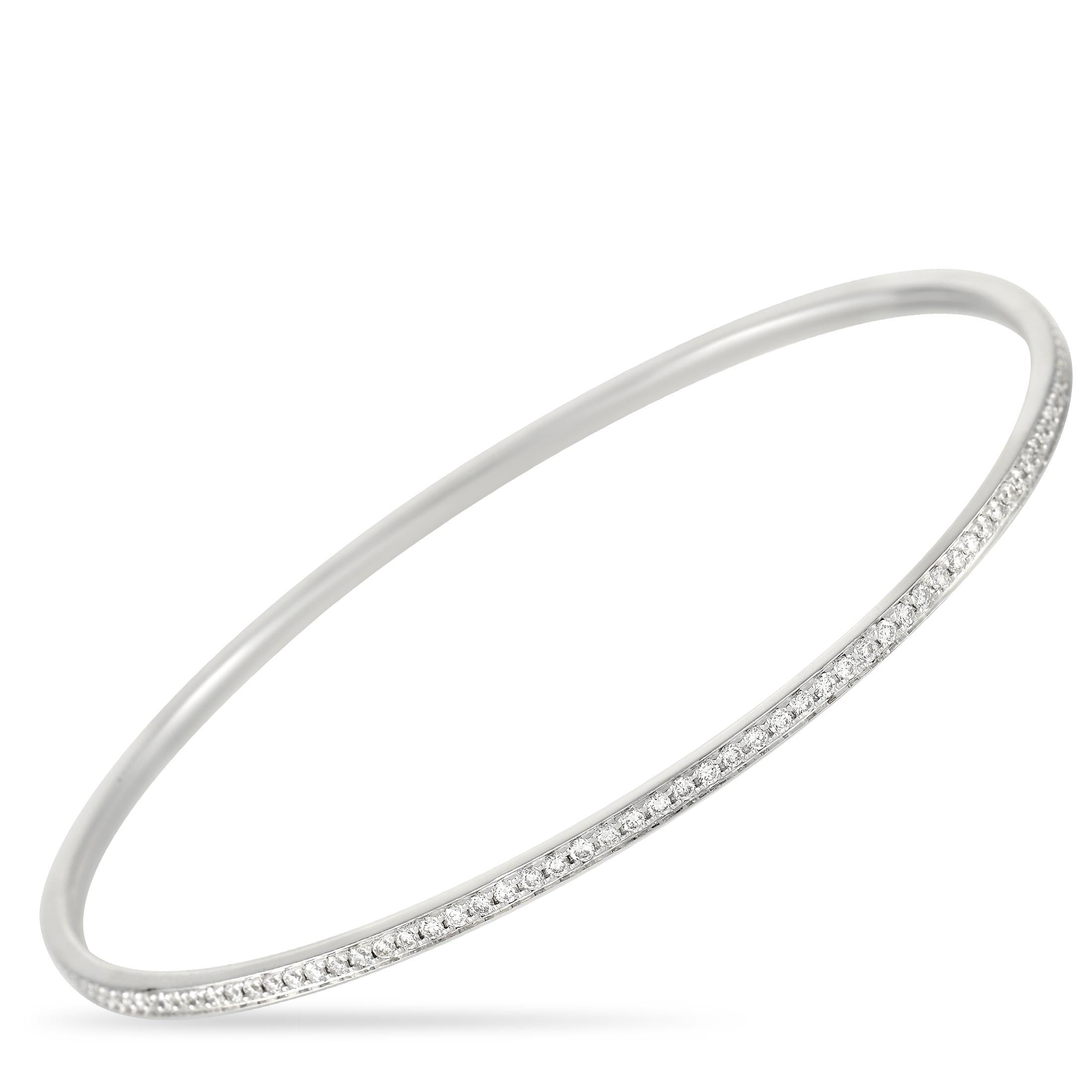 thin diamond bracelet white gold