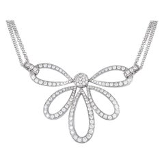 Luca Carati 18K Weißgold 2::87 Karat Diamant-Halskette