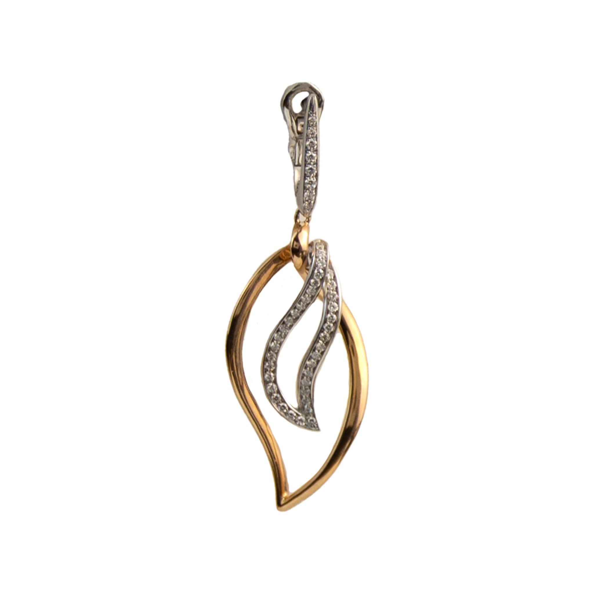 Luca Carati Leaf Pendant Earrings
18K White & Rose Gold
Diamond: 0.74ctw
G-color, VVS clarity
SKU: LC01028
Retail price: $7,100.00