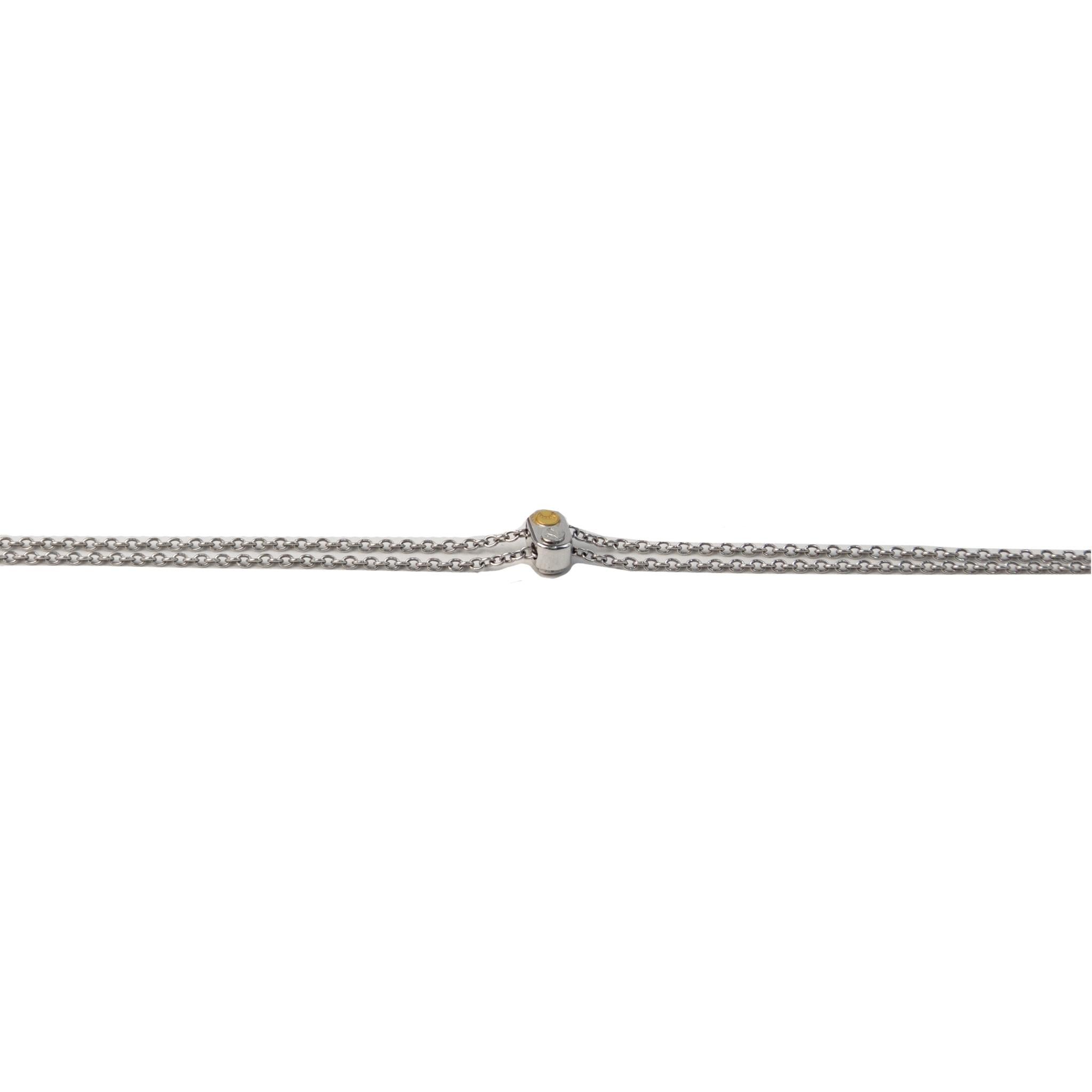 Luca Carati Halskette mit Blattanhänger, 18 Karat Weiß- und Roségold Diamant (Moderne) im Angebot