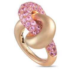 Luca Carati 18K Yellow Gold 3.31 ct Pink Sapphire Ring