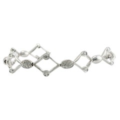 Luca Carati Diamond Bracelet 18K White Gold Italian .70 TDW