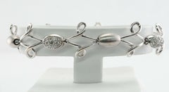 Luca Carati Diamond Bracelet 18K White Gold Italian
