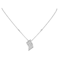 Luca Carati Diamond Pendant Necklace 18K White Gold 1.96cttw