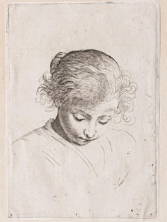 Study of a Girl Looking Down